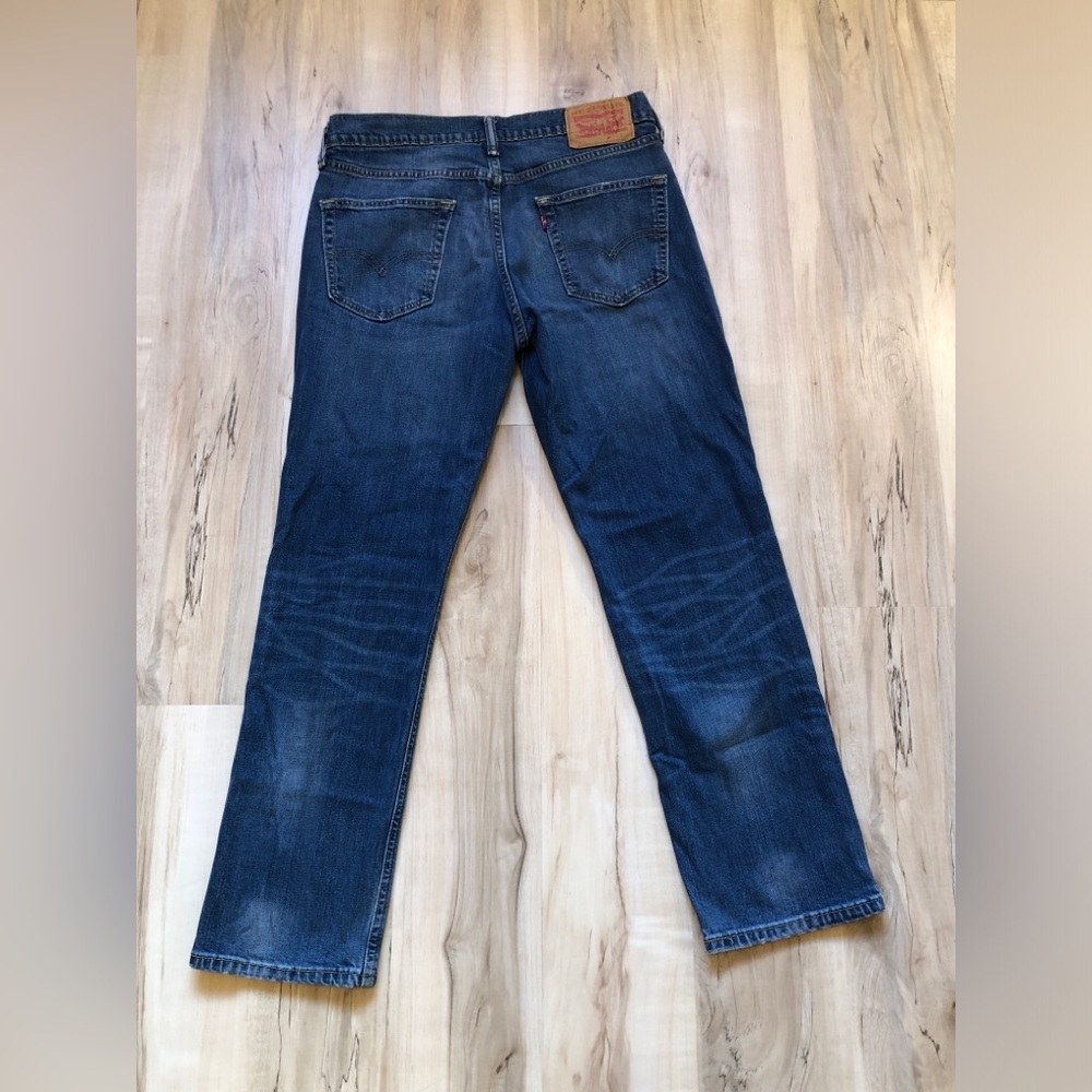 Levi's 18191 Men's Jeans 30 Blue Slim Straight Stretch Denim 27.5" Inseam - Picture 13 of 16